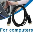 thumbnail image 2 of DisplayPort to HDMI-Compatible Cable for Connecting Laptops/Desktops to Monitors, Projectors, or HDTVs with Up to 1080p Resolution, 2 of 7