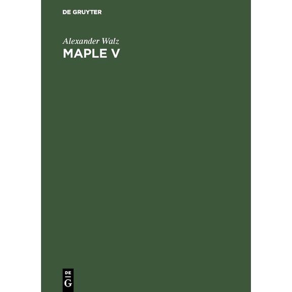 Maple V, (Hardcover)