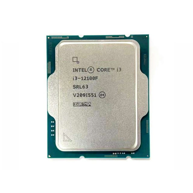 CPU Intel Core i3 12100F, 3,3 GHz, 4 núcleos, 8 hilos, 10 nm, 58 W