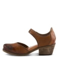 thumbnail image 4 of Spring Step L'Artiste Cabracho Mary Jane Heels | Floral Embossed Leather Pumps with Adjustable Strap, 4 of 9