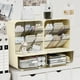 thumbnail image 5 of Estuche Para Bolígrafos Inclinado, Organizador De Escritorio, Soporte Multicompartimento Para Artículos De Papelería Para Dormitorio U Oficina, Amarillo, 5 of 7
