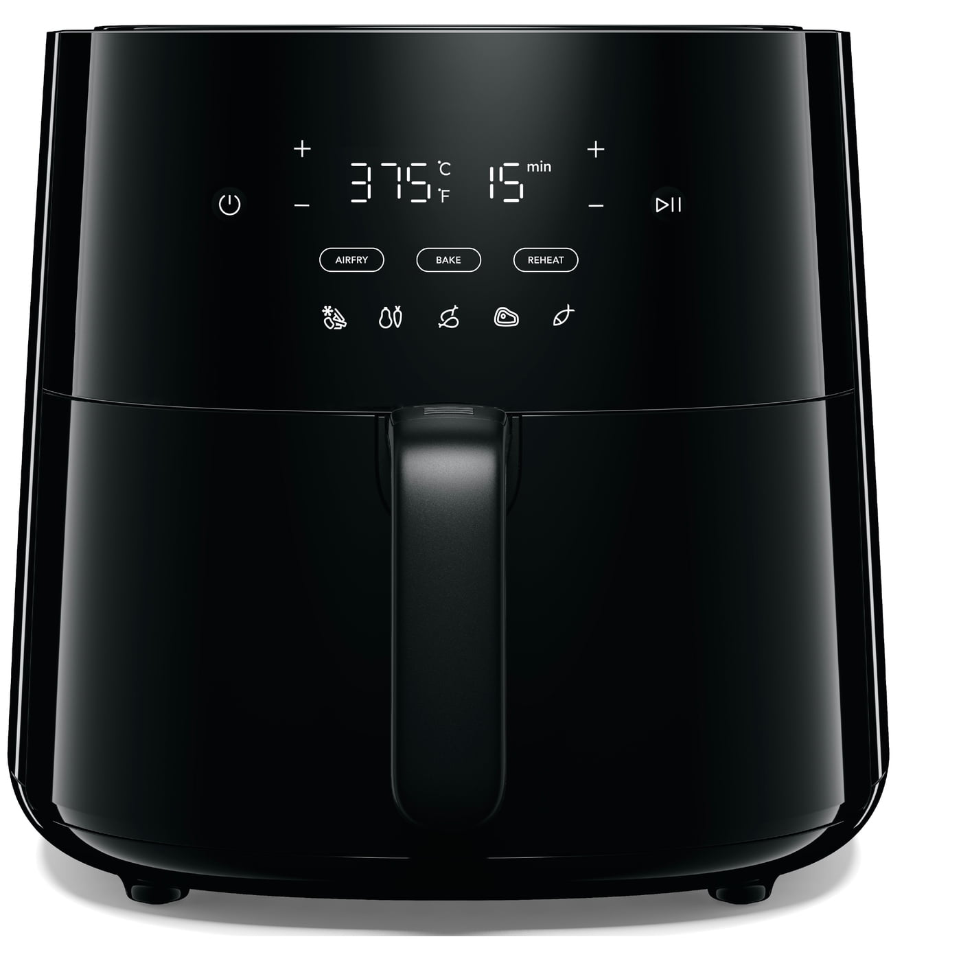 Frigidaire 5.3 QT. Air Fryer with Touch Controls, 3-in-1 Air Fry, Bake, and Reheat, 400°F, Non-Stick, Black