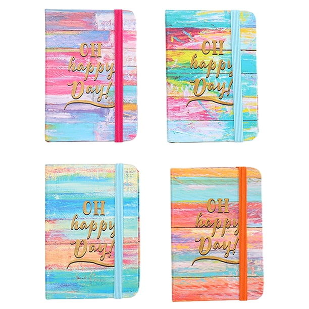 Cuaderno de regalos Cloud Patten, para regalos de fiesta de niños adultos, minijuego de útiles escolares de oficina, 4 paquetes, bloc de notas de bolsillo 3x4, artículos de papelería y regalos para