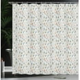 thumbnail image 4 of Ambesonne Ski Pattern Shower Curtain, Pastel Winter People, 69"Wx84"L, Pale Taupe and Multicolor, 4 of 5