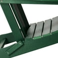 thumbnail image 3 of WestinTrends Malibu 3-Pieces Adirondack Chairs Set with Side Table, All Weather Outdoor Seating Plastic Patio Lawn Chair Folding for Outside Porch Deck Backyard, Dark Green, 3 of 15