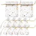 thumbnail image 5 of WORGEOUS Drawstring Jewelry Pouch Organza Drawstring Bags White Cloth 100Pcs, 5 of 8