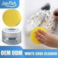 thumbnail image 4 of 100g White Shoes Cleaning Cream Stains Remover Shoes Whitening All-Purpose Cleansing Cream With Wipe Sponge For Shoes Sneakers, 4 of 5