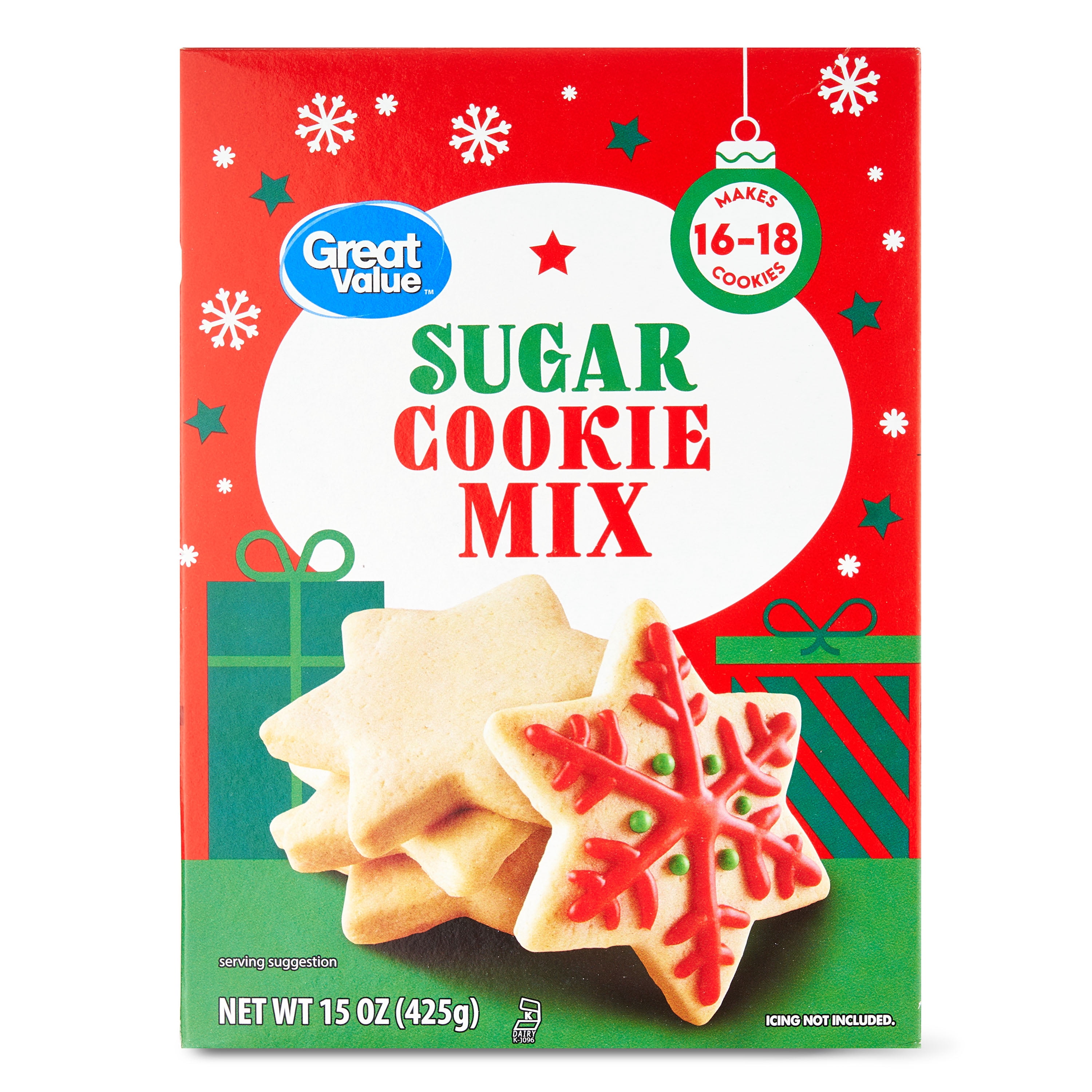 Great Value Holiday Sugar Cookie Mix, 15 oz Box