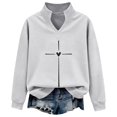 thumbnail image 5 of MESSUEN Baggy Sweatshirt for Women Comfort Sweatshirt Thermal Long Sleeve Women Ladies Long Sleeve Tops Women's Long Sleeve Tops Cute Tops for Women Gray XL, 5 of 5