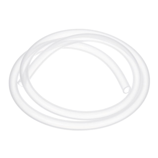 Tubería de silicona Uxcell 7/25" ID x 3/8" OD 1 rollo 3.28 pies manguera de silicona pura flexible clara