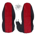 thumbnail image 4 of Bigsalestore Black/Red, Cotton and Polyester, Breathable, Front Seat Covers, 2 Pieces, 4 of 11