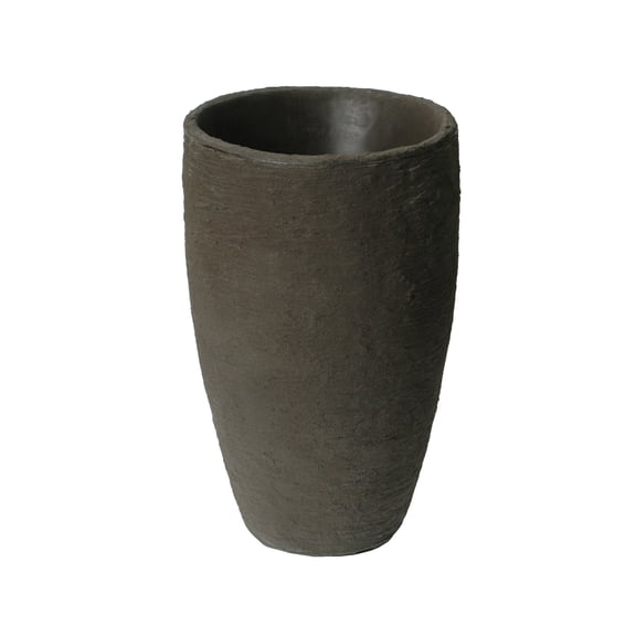 Algreen Athena Planter, 28.5-Inch Height by 17.5-In., Self-Watering Planter, Charcoalstone