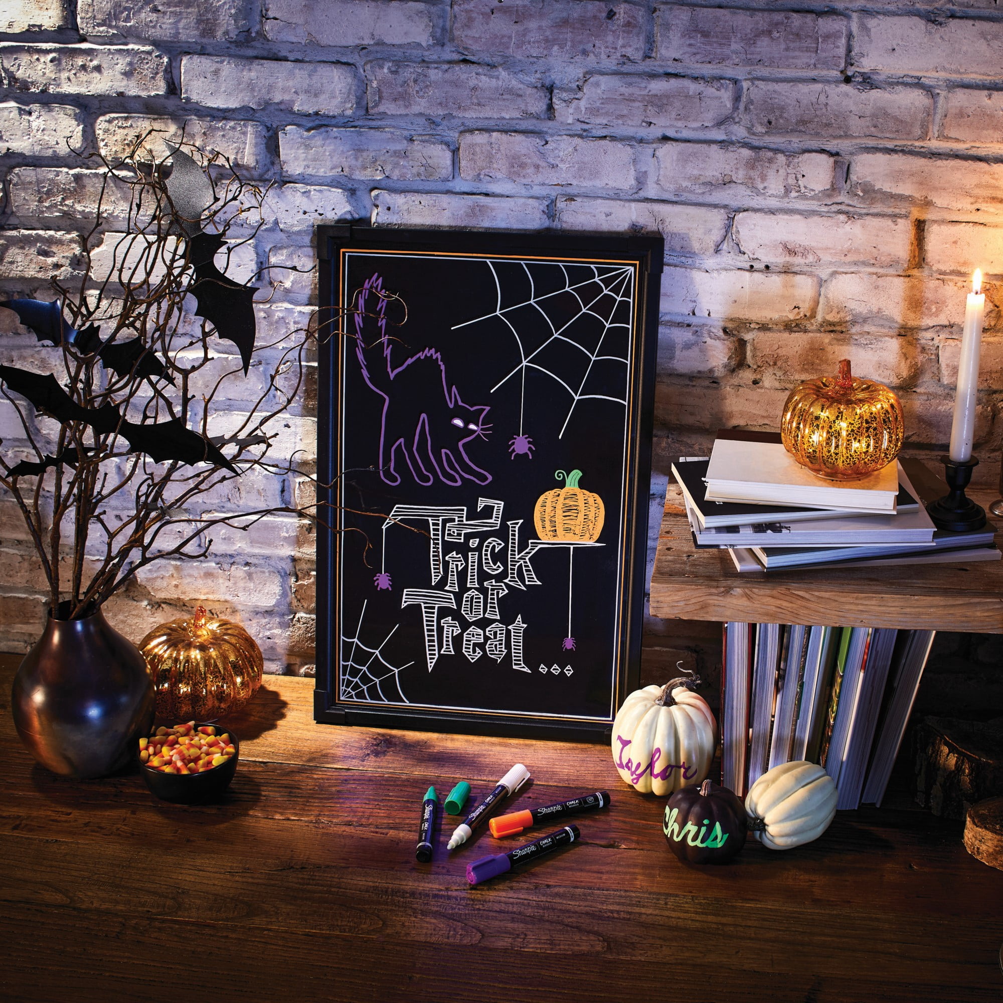 Sharpie Chalk Marker, Wet Erase Markers, White, 1 Count