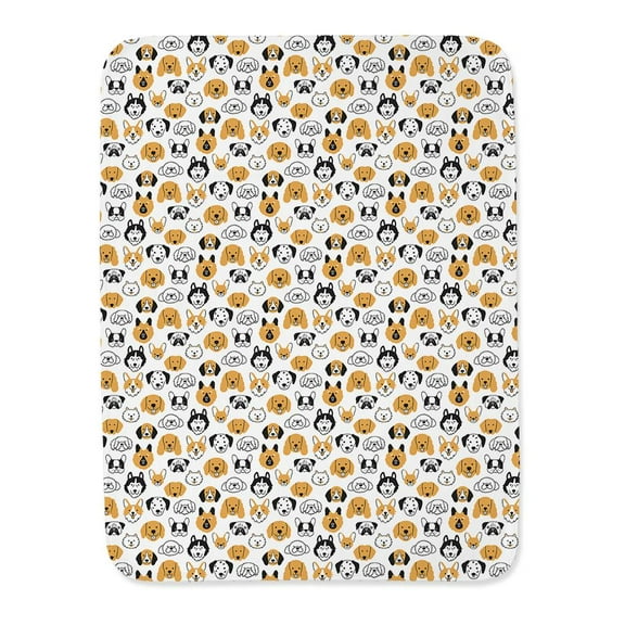 Cute Dog Faces Blanket -Image by Shutterstock,