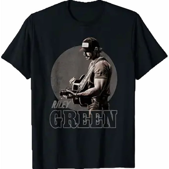 Riley Green Circle Guitar Photo T-Shirt