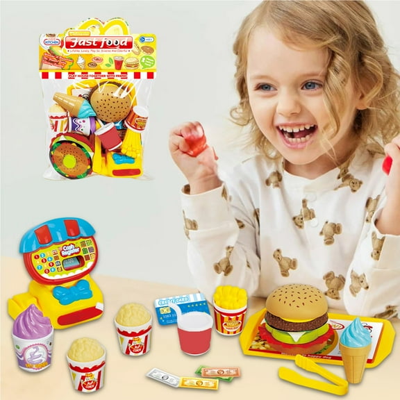 Danhjin Play Kitchen, Children's Play Kitchen Toy Set for Pretend Play and Role Play, Educational Toy for Toddlers and Kids Early Learning, Christmas Gifts for Boys and Girls Children