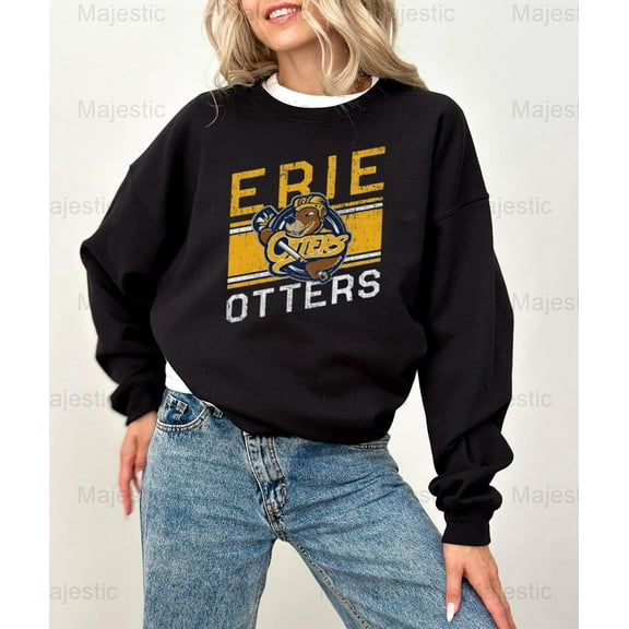Majestic64 Nice Victory Erie Otters Sweatshirt Hockey, OHL, Team, Sports, Junior Hockey, for Unisex, up to size 5XL.