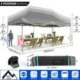 thumbnail image 4 of COBIZI 10x20ft Pop up Canopy, Heavy Duty Party Canopy Waterproof Commercial for Outdoor,Gray, 4 of 7