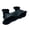 Black, variant on Misright Artificial Tunnel Cave for Decorating Fish Tanks Aquarium Hermit Crabs
