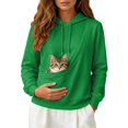 thumbnail image 5 of Unisex Oversized Fit Cat Hoodie with Pouch Pet Hoodies Kangaroo Pocket Dog Pullover Sweatshirt, 5 of 7