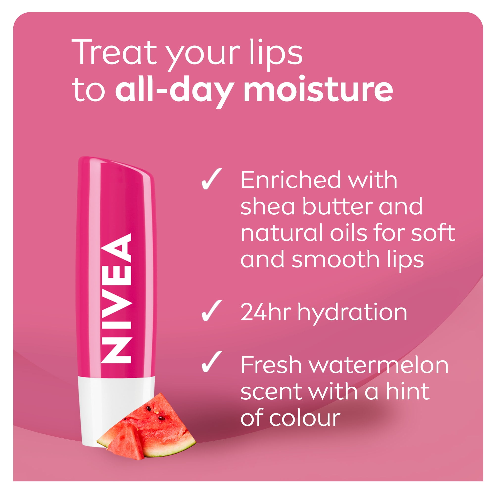NIVEA Baume à Lèvres Pastèque Hydration 24h