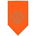 thumbnail image 1 of Paw Clear Rhinestone Bandana Orange Large, 1 of 1