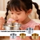 thumbnail image 2 of Pack of 2 Stainless Steel Rice Bowls with Easy Cleaning Surfaces Double Wall Tableware for Daily Home Use silver, 2 of 4