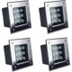 thumbnail image 1 of Outdoor Square Led Recessed Floor Lamp Stainless Steel Ip67 Waterproof Led Floor Spotlight - 6000k White Light, 1 of 4