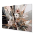 thumbnail image 2 of Designart "Linear Floral Elegance Rose Gold V" Floral Metal Wall Art Prints, 2 of 4