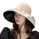 thumbnail image 1 of Women's Foldable Floppy Hat, Fashion Bow Wide Brim Sun Protection Hats, Summer Uv Protection Cap Travel Outdoor Beach Visor Caps, 1 of 4
