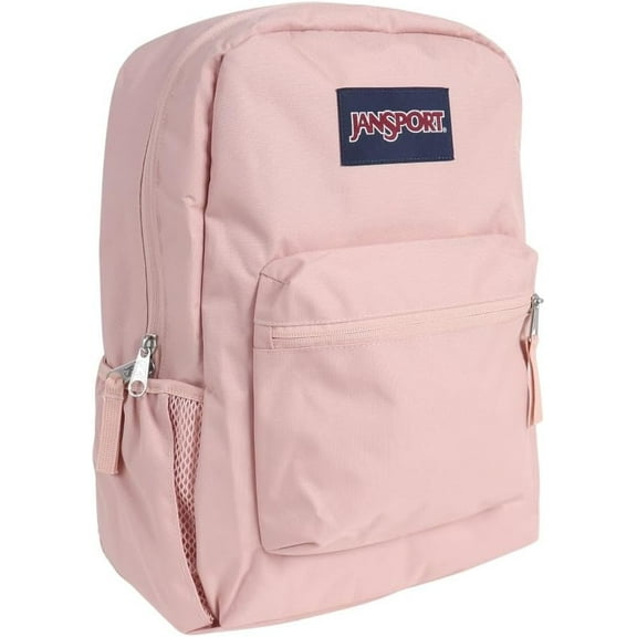 JanSport Comfortable & Lightweight Cross Town Cool Backpack, Misty Rose