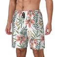 thumbnail image 2 of Uemuo Lilies Flowers Pattern Mens Swim Trunks Quick Dry Board Shorts with Mesh Lining, Stretch Beach Shorts Quick Dry No-Chafing Board Shorts-Small, 2 of 9