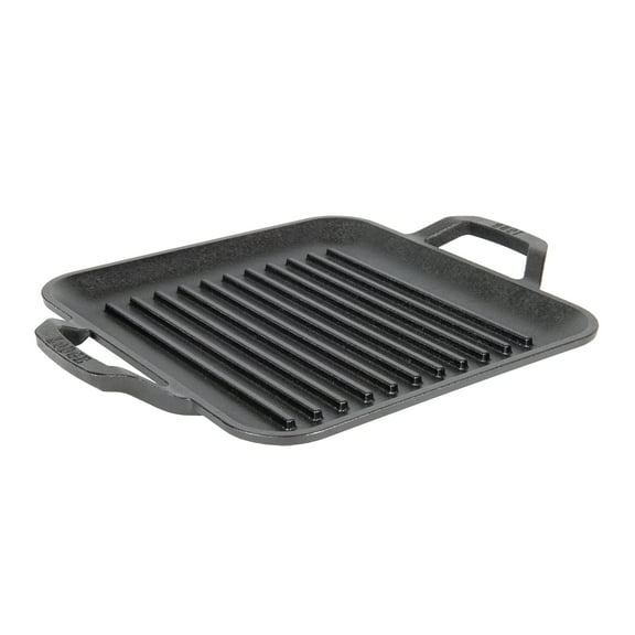 Lodge 11" Cast Iron Square Grill Pan - Chef Collection - Pre-Seasoned Cast Iron Pan - Versatile Cooking - Indoor & Outdoor Use - Incredible Heat Retention