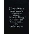thumbnail image 2 of Inspirational Wall Decor "Happiness" Banner Large, Inspiring Quote Wall Hanging Scroll, Thought Saying Tapestry 47" x 14" - Brown, 2 of 5