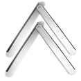 thumbnail image 2 of Folding Step Ladder Hinge Replacement Kit Aluminum Herringbone Ladder Tie Rod Ladder Accessories Silver,2pcs, 2 of 4
