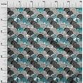 thumbnail image 3 of oneOone Viscose Chiffon Teal Blue Fabric Asian Mandala Diy Clothing Quilting Fabric Print Fabric By Yard 42 Inch Wide, 3 of 4