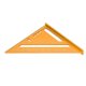 thumbnail image 1 of Triangle de menuiserie en alliage d'aluminium, peinture électrophorétique, échelle transparente, triangle de charpentier, équerre dorée, 1 of 4