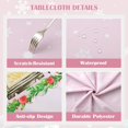 thumbnail image 2 of Rectangle Tablecloth,Christmas Table Cover with Snowflake, Nutcracker, Christmas Tree Design,Kitchen Decor for Party,60×84 Inch,Pink, 2 of 5