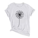 thumbnail image 1 of Gibobby Blusas De Mujer Mangas de impresión Mujeres Tops T camisa suelta corta O cuello Blouse Casual Women's Blouse（Blanco， XXL), 1 of 5