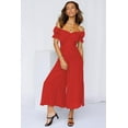 thumbnail image 2 of CoCozhu Women's Casual Ruffle Off Shoulder Sleeveless High Waisted Loose Long Wide Leg Jumpsuit Rompers Summer Beach Outfits, 2 of 7