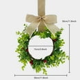 thumbnail image 2 of 6 Pcs Mini Spring Wreaths for Kitchen Cabinet 11.8" Small Artificial Boxwood Wreaths with Linen Bow Party Decor for Door Window Wall Farmhouse Hanging,Red, 2 of 6