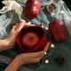 thumbnail image 5 of Bolsa de Regalo de Navidad Bolsa de Terciopelo de Navidad Caja de Dulces de Nochebuena Pantalones de Bolsillo con Solapa de Terciopelo de Frutas, 5 of 6