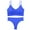 Blue a2, variant on Bikini Sets for Women Ribbed Wireless Bra and Panty Sets V Neck Everyday Bras and Underwear 2 Piece Sets Swimsuit