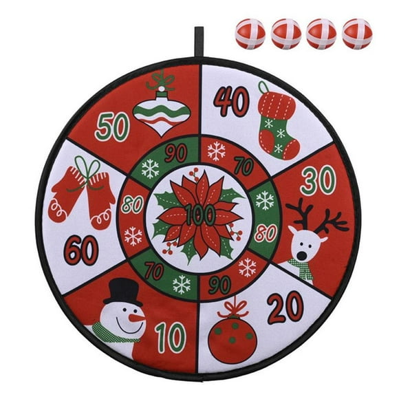 Christmas Dart Board for Kids Dart Board Games with Sticky Balls Safe Dartboard Gifts for Boys and Girls