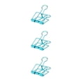 thumbnail image 2 of stanreset 1/2/3 20 Pieces Metal Paper Clip Anti-rust Unfading Solid Color Replacement Home Office File Examination Papers Clips Blue 25mm 3PCS, 2 of 6