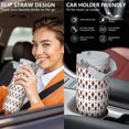 thumbnail image 5 of Modern 30oz Handheld Travel Tumbler with Handle – Double Wall Stainless Steel Insulated Cup, Flip Straw Lid, Leak-Proof & BPA-Free for Hot and Cold Drinks – Durable Coffee & Juice Mug White, 5 of 7