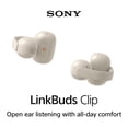 thumbnail image 2 of Auriculares inalámbricos Sony LinkBuds Clip Open-Ear con funda Greige, 2 of 9