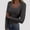 B_Dark Gray, variant on Women's Square Neck Shirt Comfy Ribbed Pullover Top Fashion Solid Long Sleeve Blouse Slim Fitted Casual Basic Tee Pleated Waist Crop Top 2025 Fall Trendy Outfits