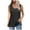Black, variant on Busydd Tank Top for Women Trendy Slit Solid Color Round Neck Camisole Tops for Women Summer Casual Breathable Sleeveless Tank Tops