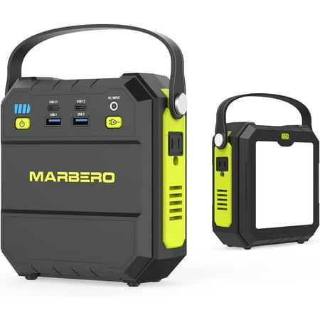 

Power Station 83Wh Electric Generator Solar Power Bank 80W(Peak 120W) Laptop Charger with flashlight Battery Pack with AC Outlet 4 USB Ports for Outdoor Camping Home Emergency Travel